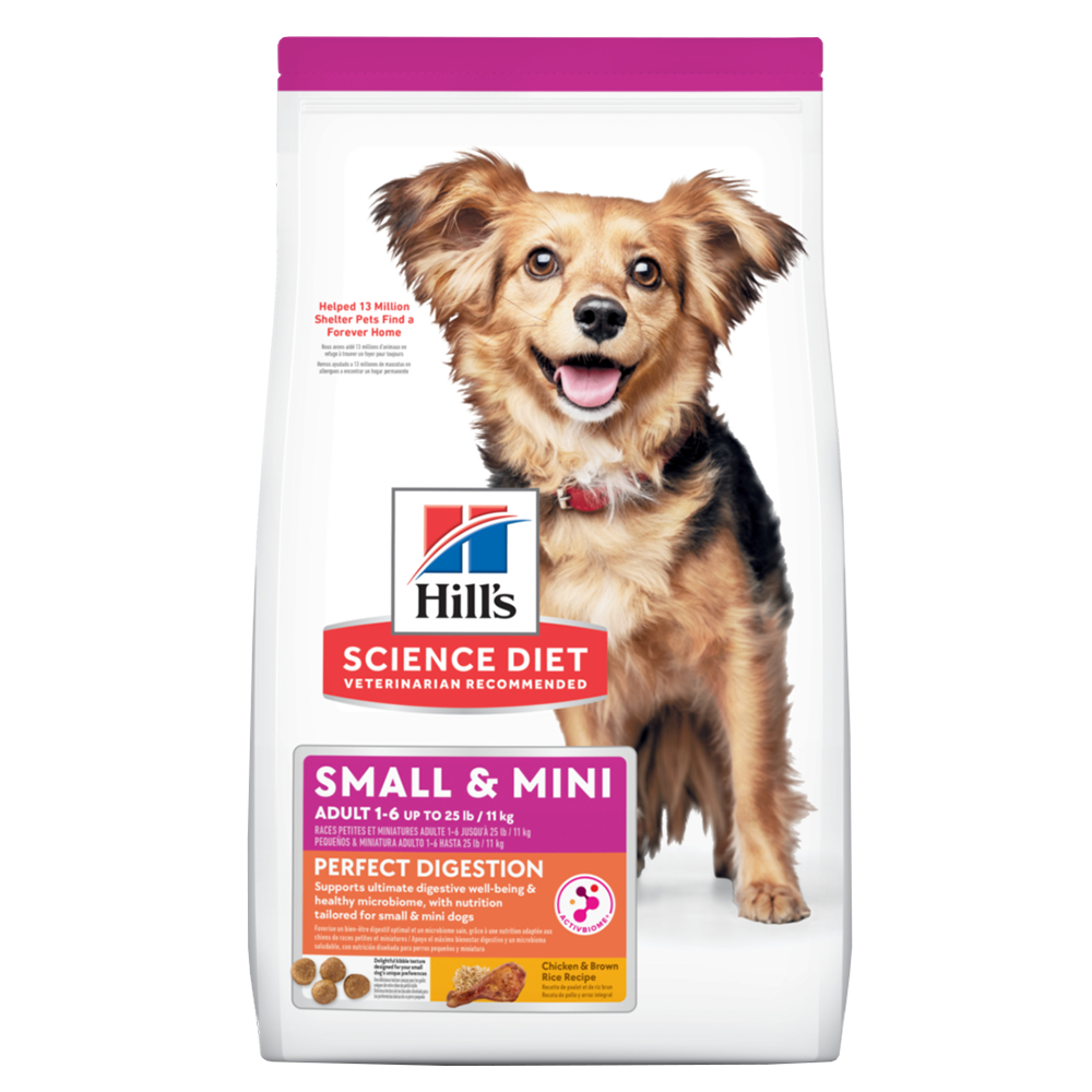 【Hills 希爾思】小型及迷你成犬完美消化 雞肉與糙米特調 3.5磅 1.58kg (608520), , large