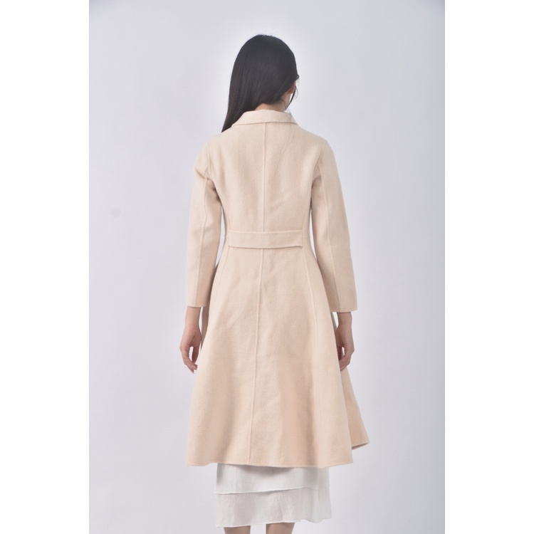 (S) sewing mama大衣杏色外套二手衣, , large