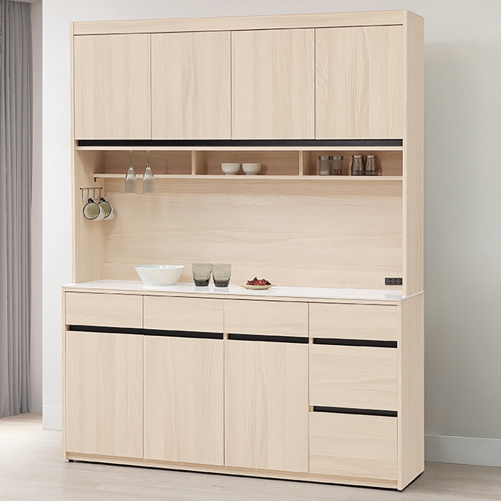 【Hampton 漢汀堡】朵尼5.3尺碗盤櫃組, , large