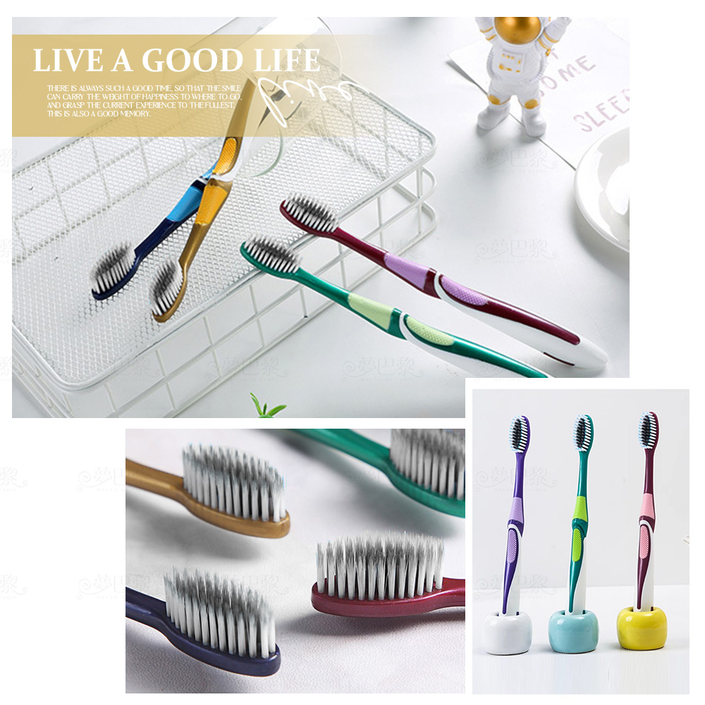 [夢巴黎] 軟毛牙刷 (5入組) 牙刷 萬毛牙刷 舌苔刷 兒童牙刷 成人牙刷 刷 旅行牙刷 奈米牙刷 護齦牙刷 細毛牙刷 超細刷毛, , large