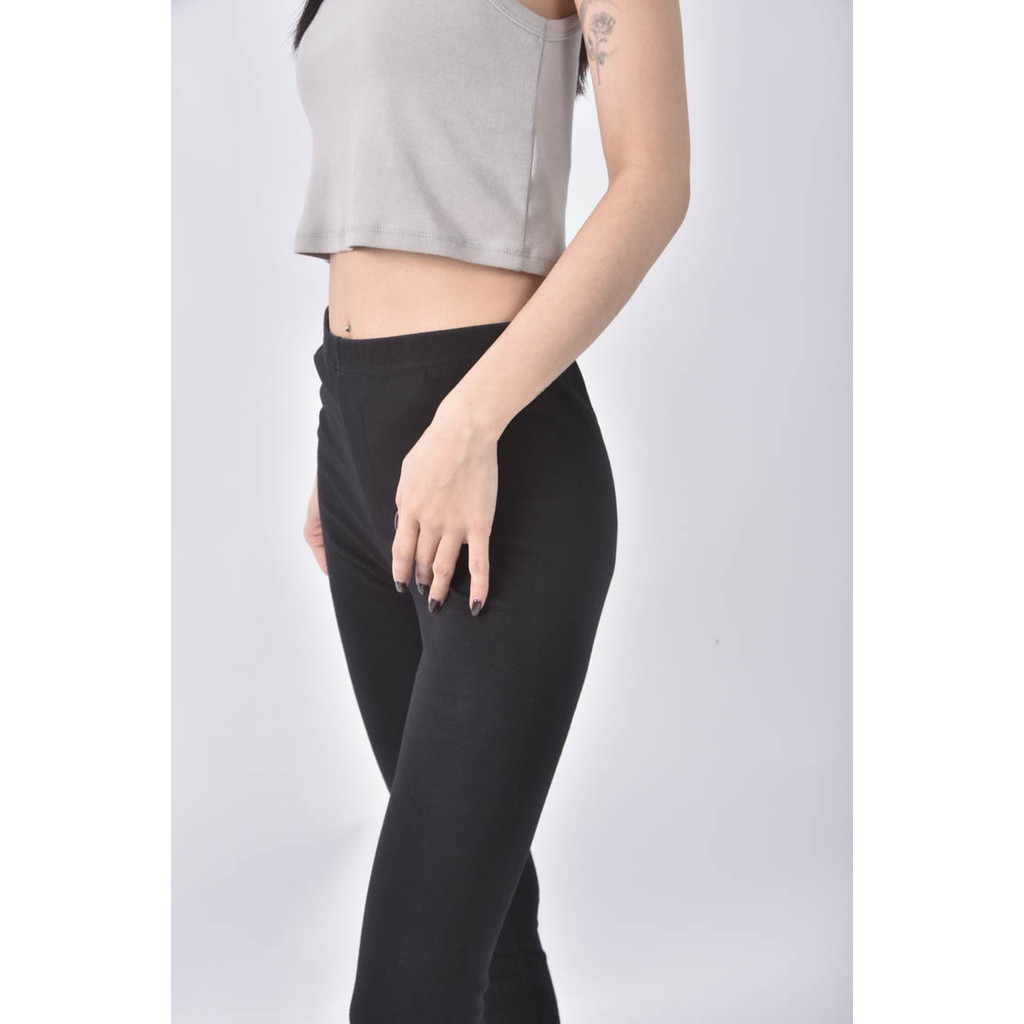 (XS（含）以下) net棉質內搭黑色長褲二手衣, , large