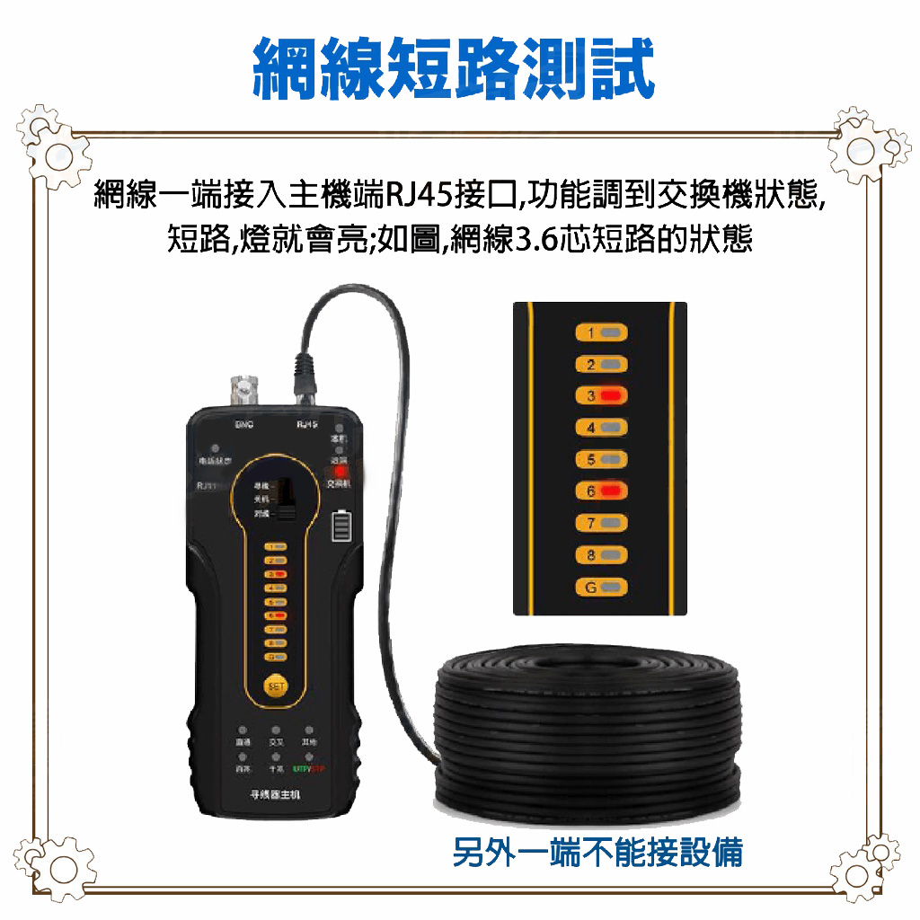 昌運監視器 WT-02 多功能尋線器 網路線 同軸線 電話線 線路測試 查線儀 短路斷線 (以升級款替代出貨), , large