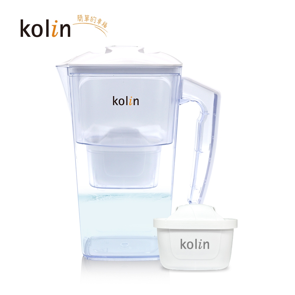 Kolin 歌林 2.5L日系窄身濾水壺(內含四重濾芯*1/適用Brita), , large