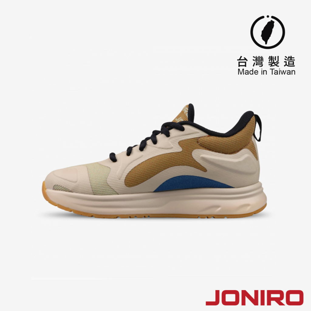 【JONIRO】台灣製造 Buzzer 奶茶棕 復古籃球鞋 女鞋 穿搭 大地色 奶油棕 摩卡色, , large