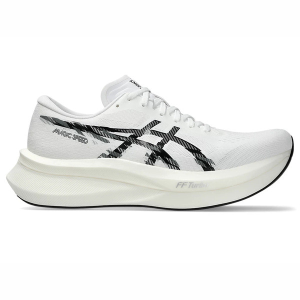 Asics Magic Speed 4 男 慢跑鞋 緩衝 彈力 白 黑 [1011B875-101], , large