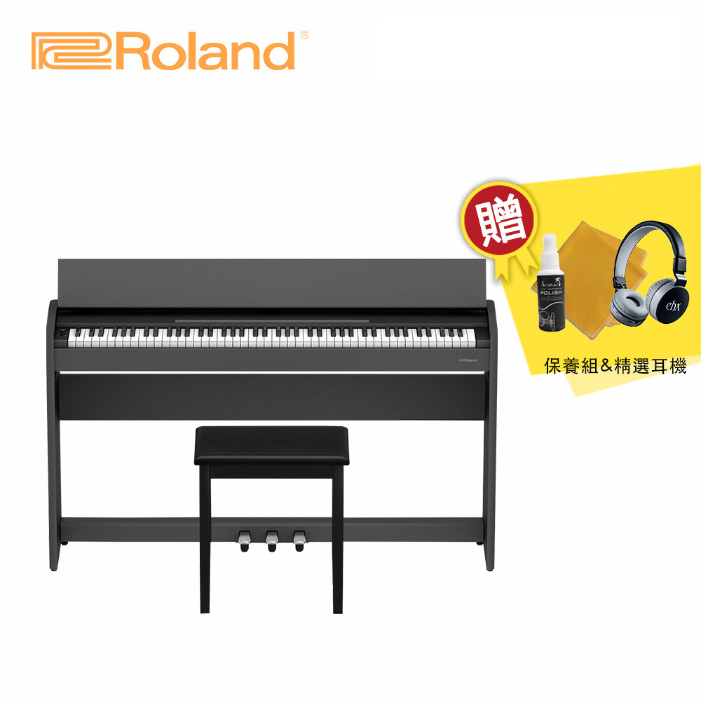 【到府安裝】Roland F107 88鍵 數位電鋼琴 黑色款【敦煌樂器】, , large