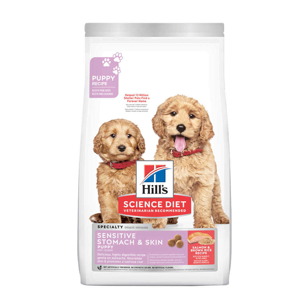 【Hills 希爾思】幼犬 敏感胃腸與皮膚 鮭魚與糙米特調 4磅 1.81kg (608510), , large