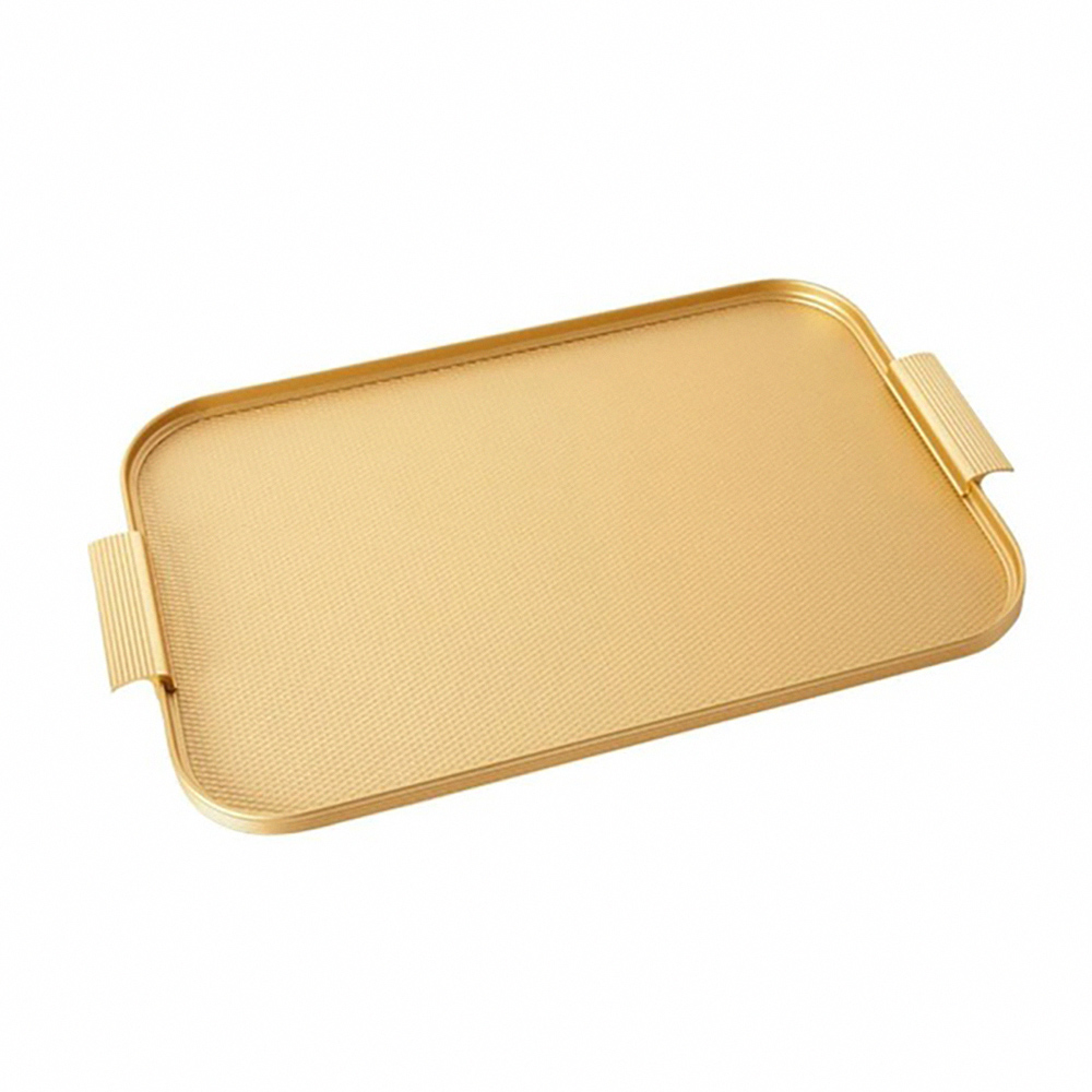 Kaymet Rectangular Tray - Diamond Gold - 46x30cm, , large