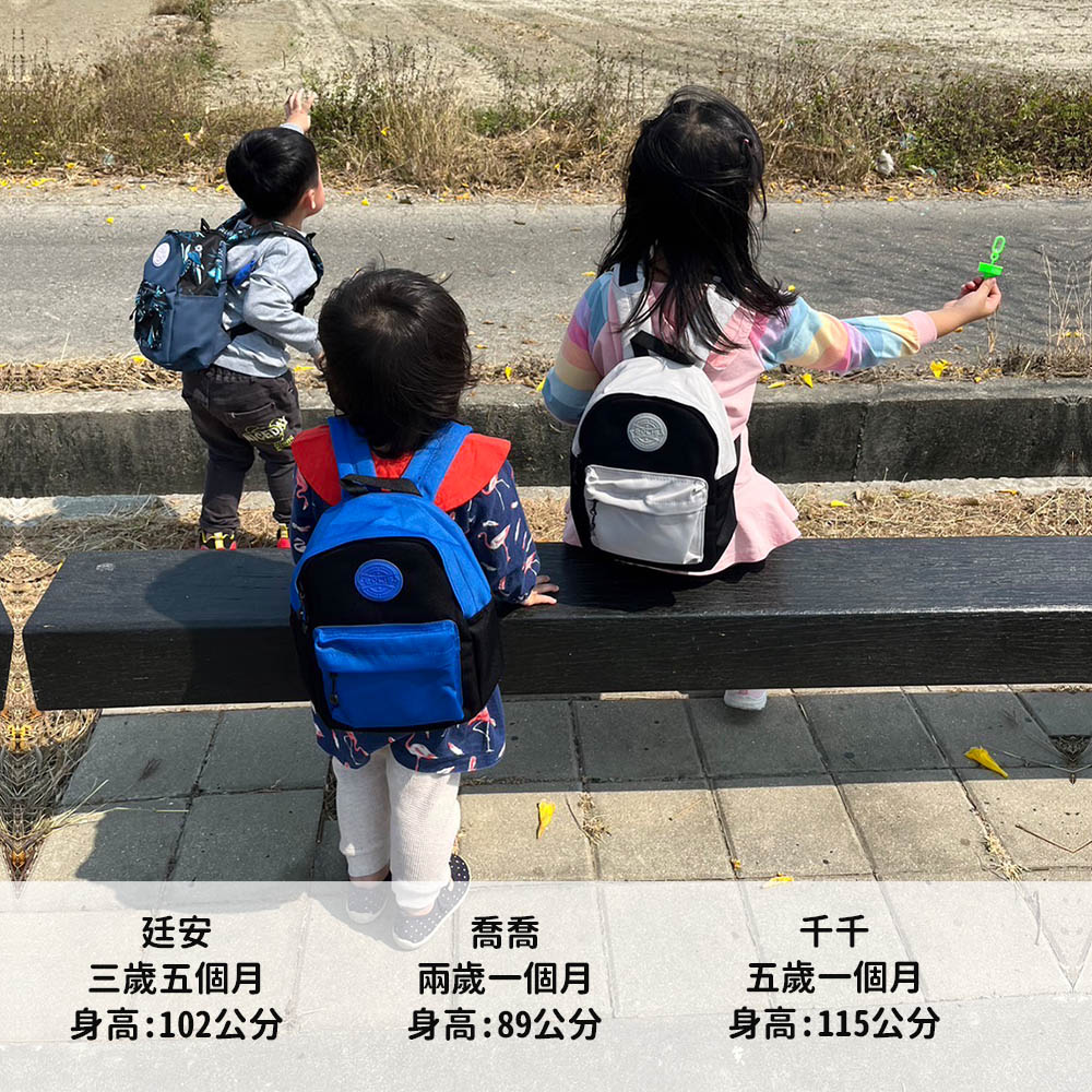 SOLIS 調色盤系列 休閒迷你後背包-幼童款-S號-寶石藍/黑, , large