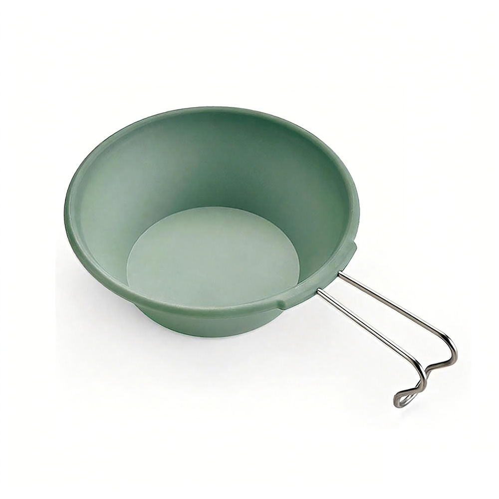 新款食品級耐用露營雪拉碗青草綠1個裝（露營餐具 耐熱碗 野餐碗 戶外便攜碗）, , large