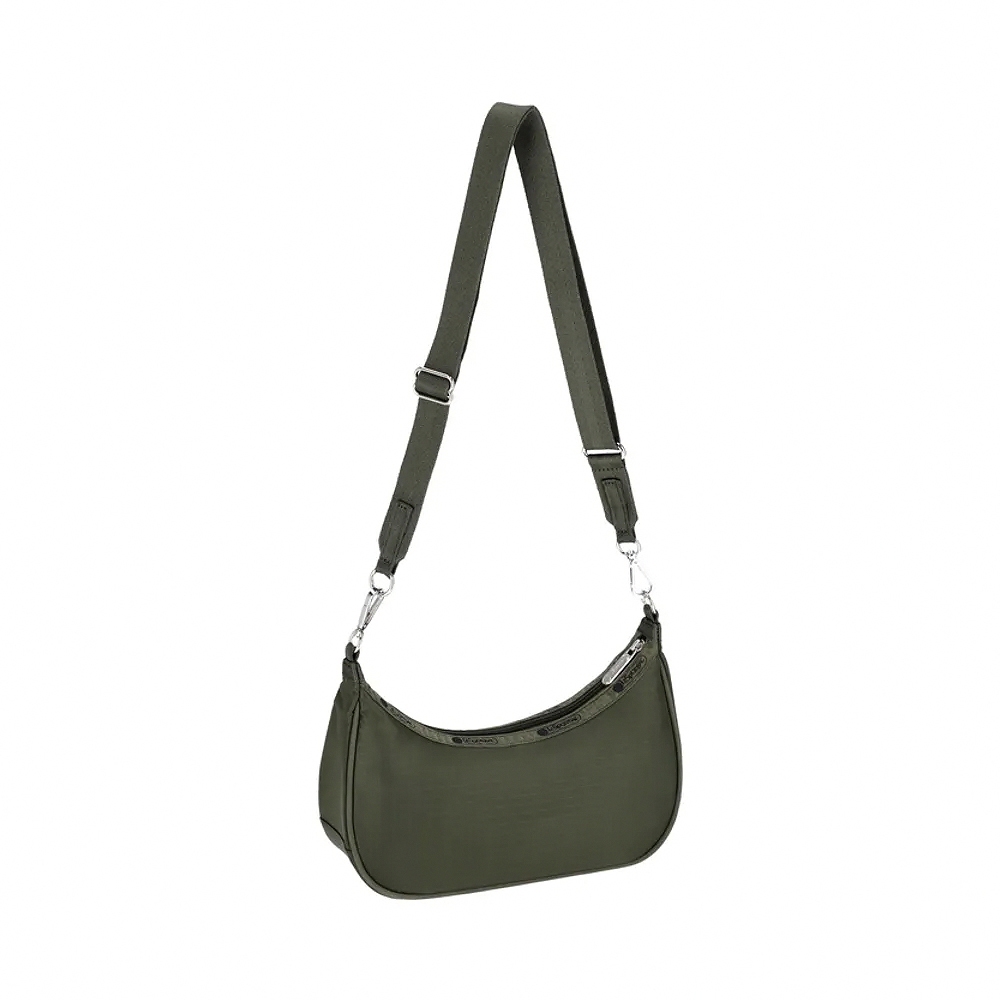 |快速出貨|Lesportsac SM Conv Hobo 手提肩背兩用側背包月亮包/ 橄欖綠, , large