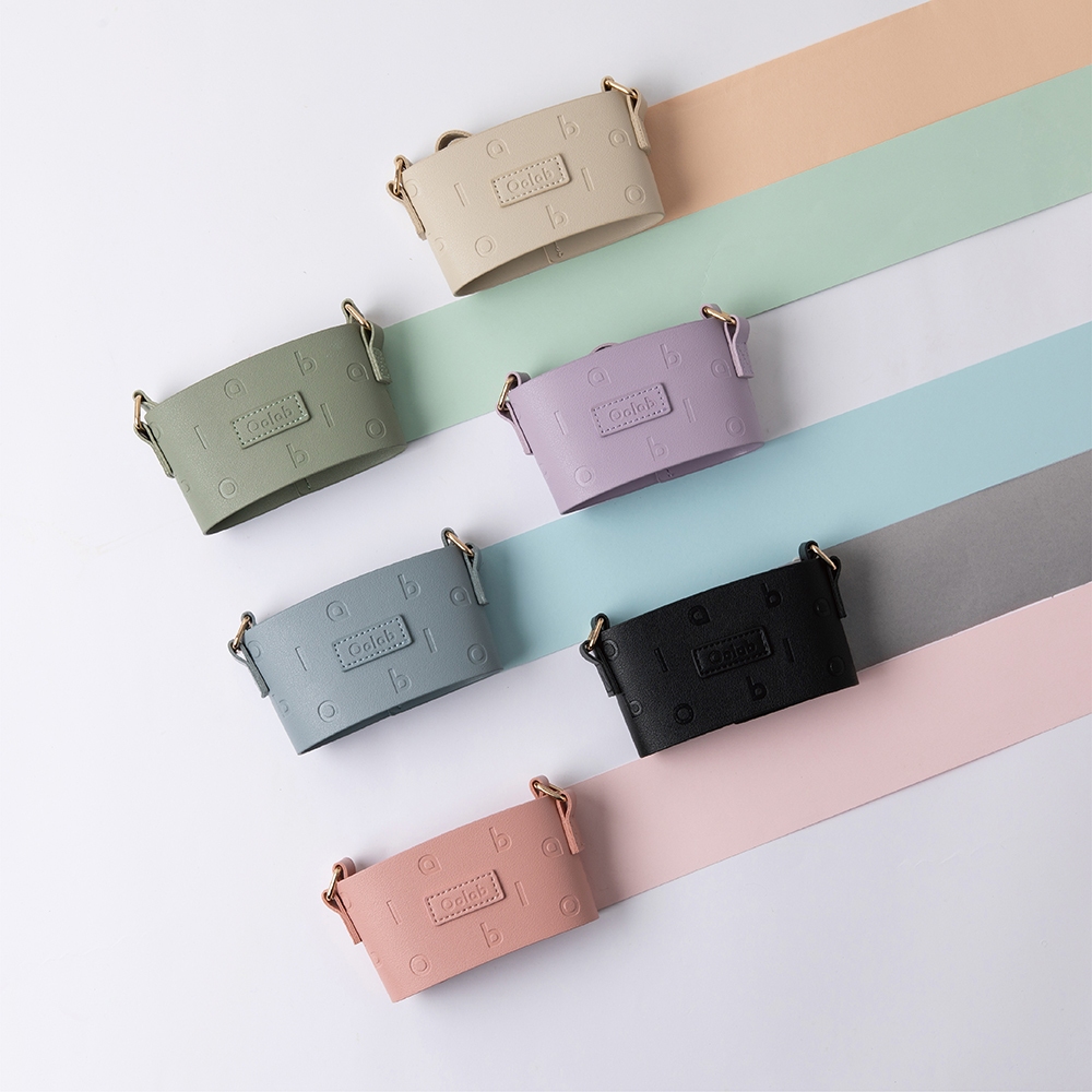 【Oolab 良杯製所】Oolab字母皮革杯提袋 (六色), , large