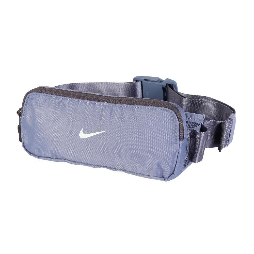 NIKE TEMPO 腰包 運動腰包 隨身包 休閒 慢跑 戶外 時尚 鑰匙掛勾 反光 舒適 減少晃動 黑 薄荷綠 灰藍, 灰藍, large