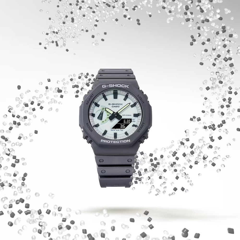 CASIO 卡西歐 G-SHOCK 綠光系列 八角 手錶 GA-2100HD-8A, , large
