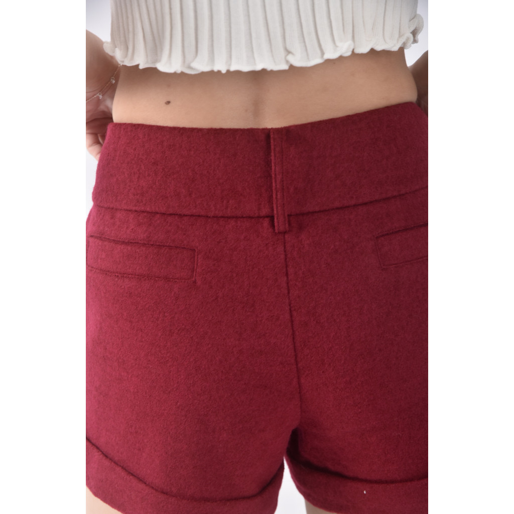 (4XL（含）以上) 素面紅色短褲二手衣, , large