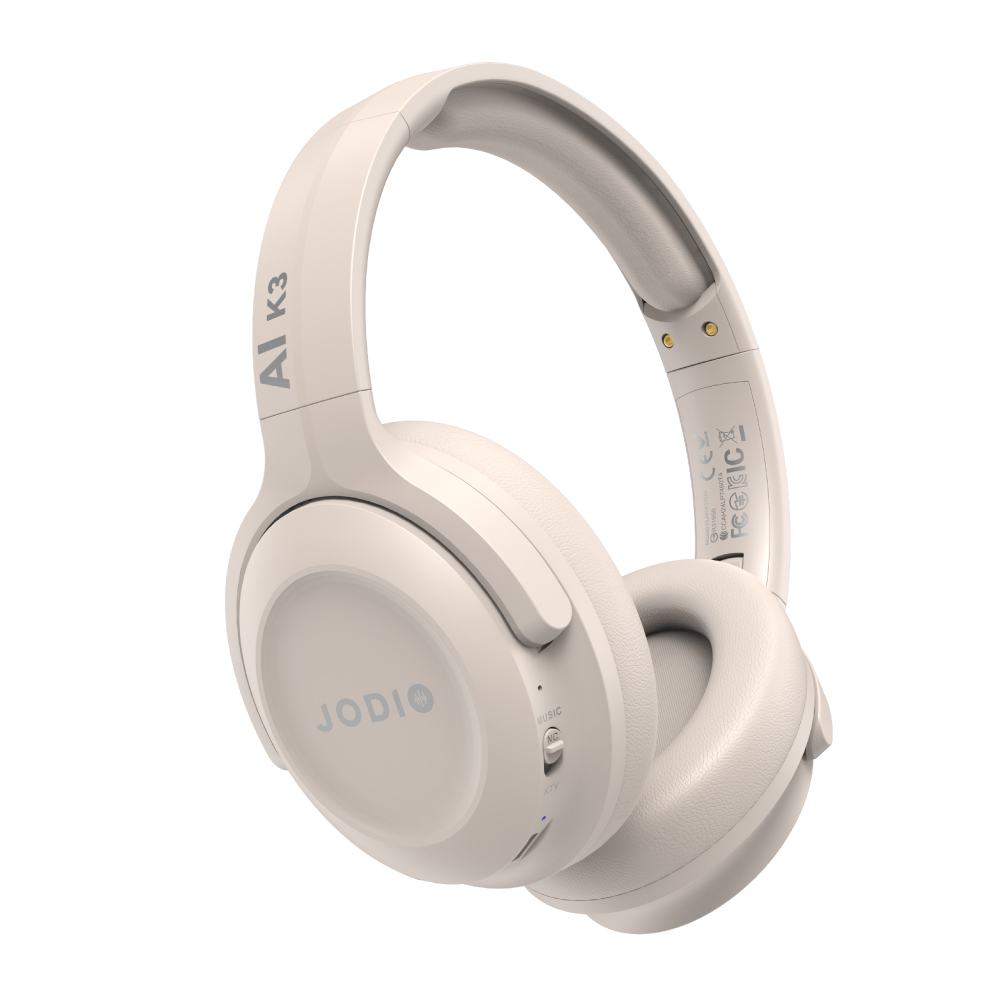 JODIO K3藍牙行動KTV耳機_奶茶色(送專屬收納包，顏色隨機), , large