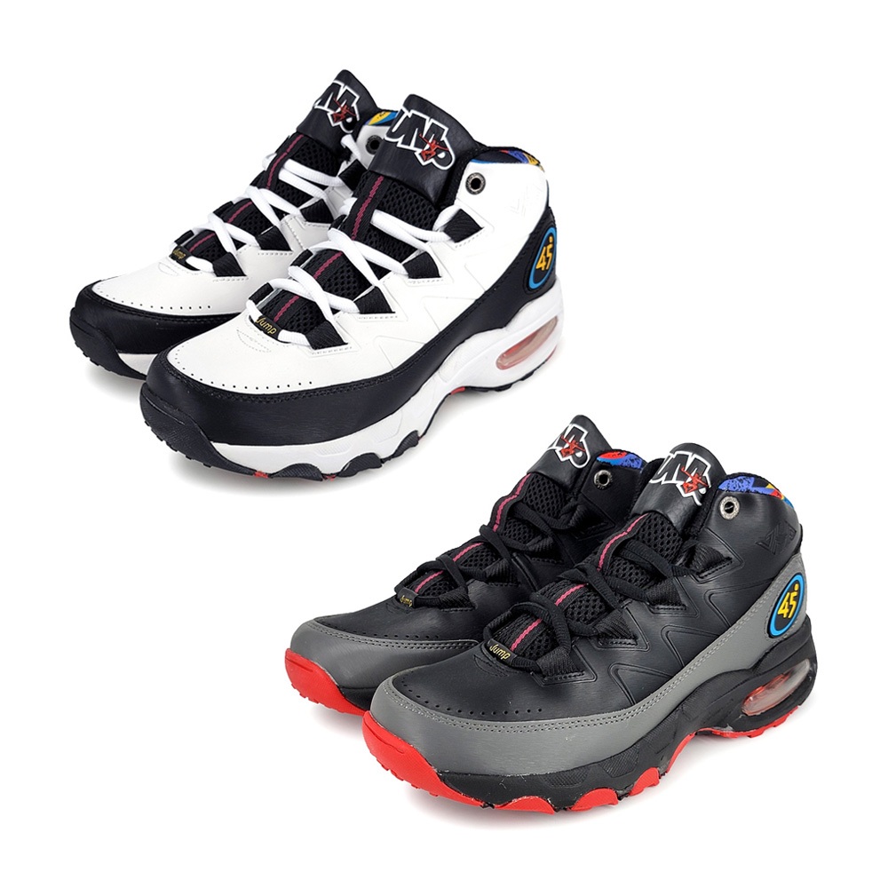 JUMP將門 高筒氣墊籃球男鞋 男運動鞋 籃球鞋 氣墊鞋 MIT台灣製造 輕量 透氣 抗菌 防臭 耐磨 止滑 白黑 黑, , large