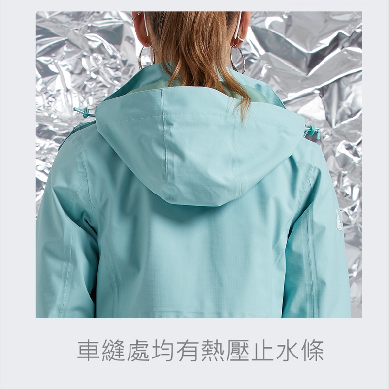 【天天免運】探拓戶外TECTOP 12145126女款中長版羽絨兩件式外套／衝鋒衣／最輕量、最亮眼的登山外套, , large