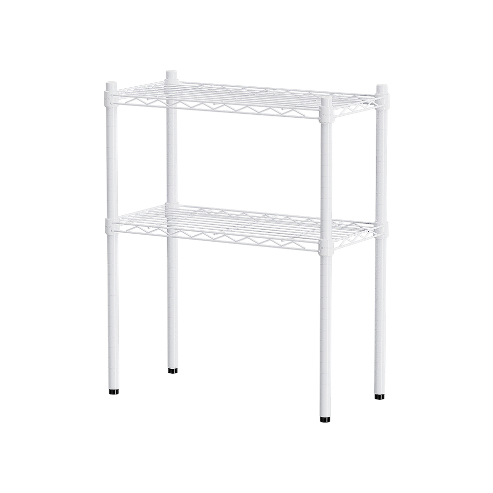 【Y HOUSE】60x30x75cm Lightweight Two-layer Iron Rack Iron Rack Shelf-Painted White, , large