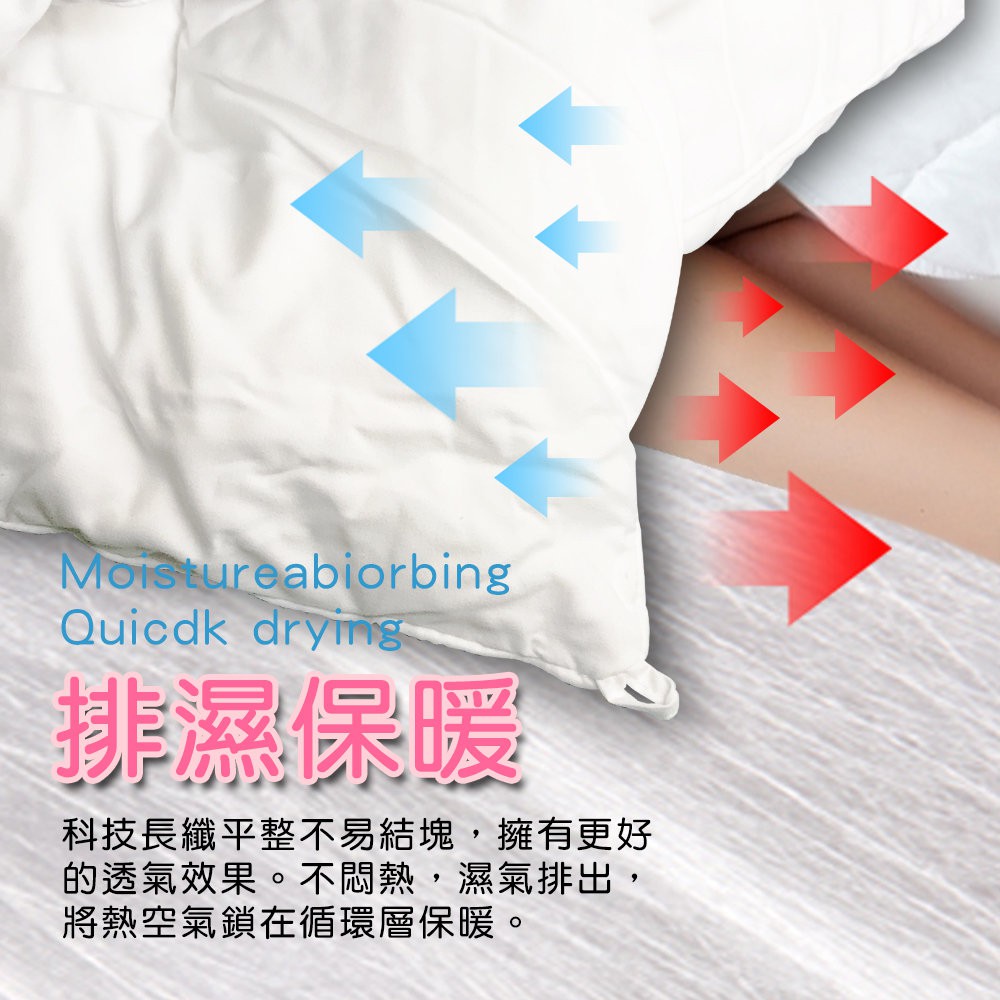 GS MALL 台灣製造 頂級雙人保暖長纖被 181x211cm 禦寒被 柔暖被 透氣被 雙人被 長纖被 水洗 棉被, , large