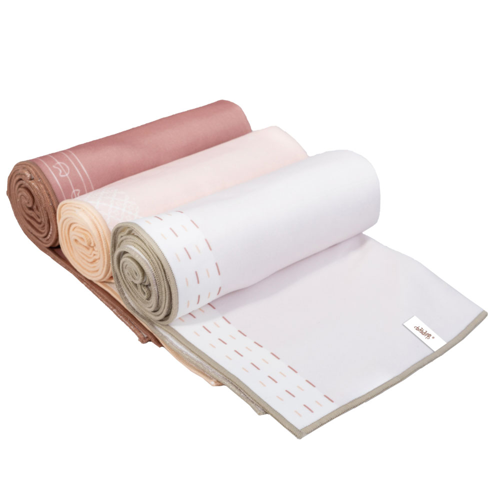 Holdme hair towel wrap L Three-Piece Set &ndash; Blue, Green, Pink