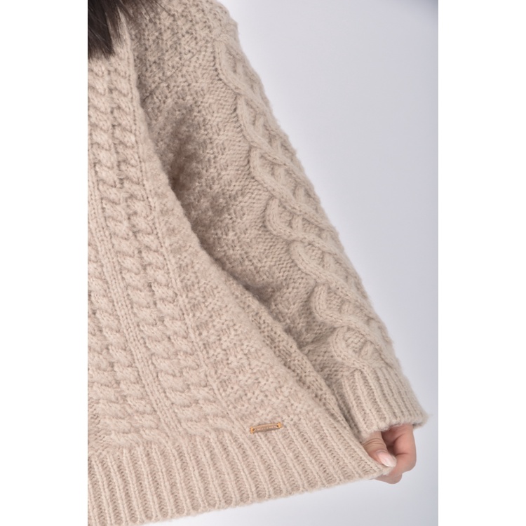 (F) chloe chen質感杏色毛衣二手衣, , large