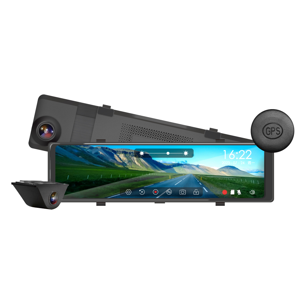 【MOIN車電】4K雙錄TS碼流GPS測速MX-910D電子後照鏡式行車紀錄器(贈64G), , large