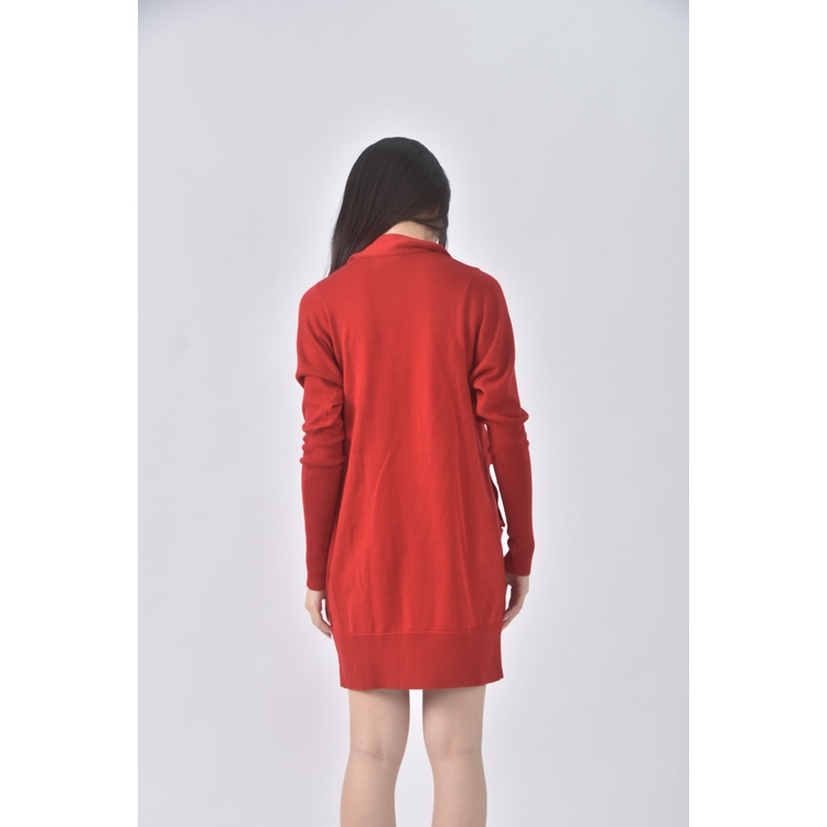 (S) fashion show質感羊毛紅色洋裝二手衣, , large