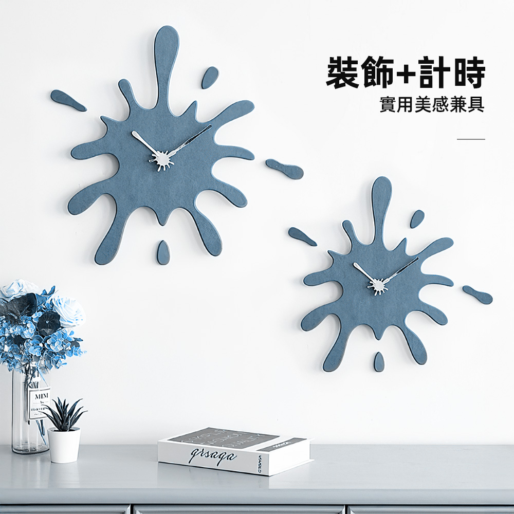 pollock-style-wall-clock, , large