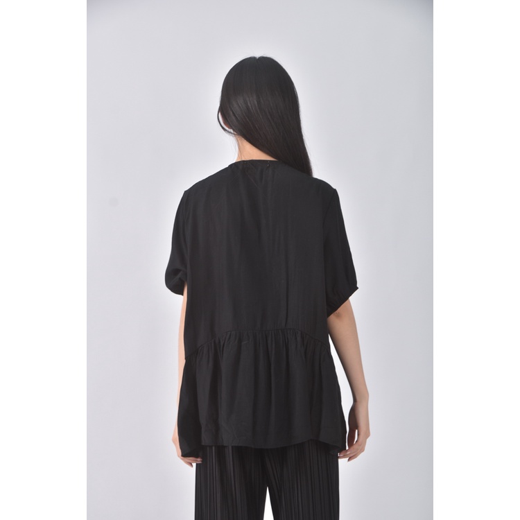 (XL) ringbear寬鬆黑色短袖上衣二手衣, , large