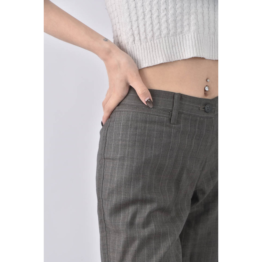 (XL) hsu寬鬆杏色長褲二手衣, , large