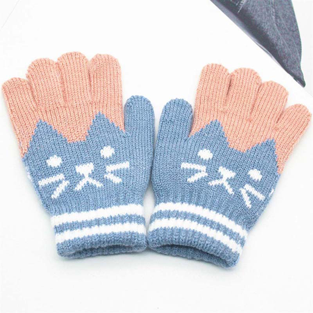 Cozy Cat Knit Mittens, , large