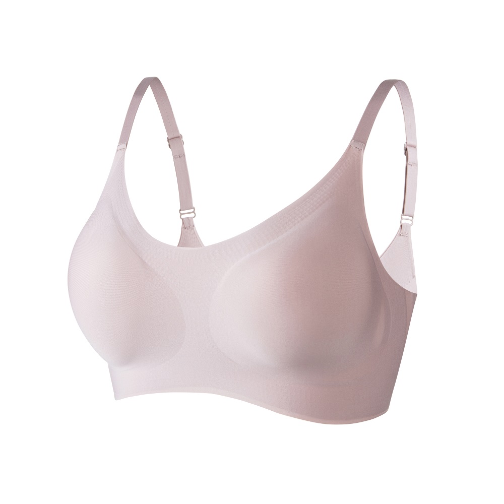 【A&R】AIR SKIN BRA零重力無痕大尺碼細肩帶內衣 - 粉L, , large