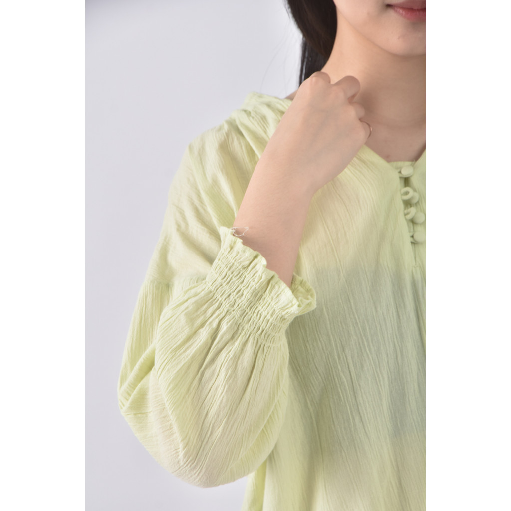 (S) 【金莎私服】live love cotton質感棉質純棉綠色洋裝二手衣, , large