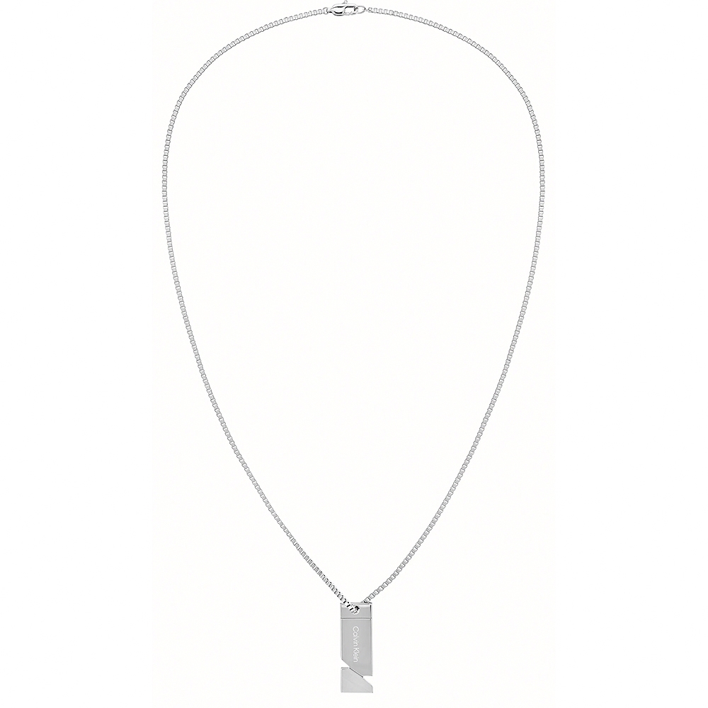 Calvin Klein CK Electric 品牌logo項鍊 情人節送禮推薦 35100001, , large
