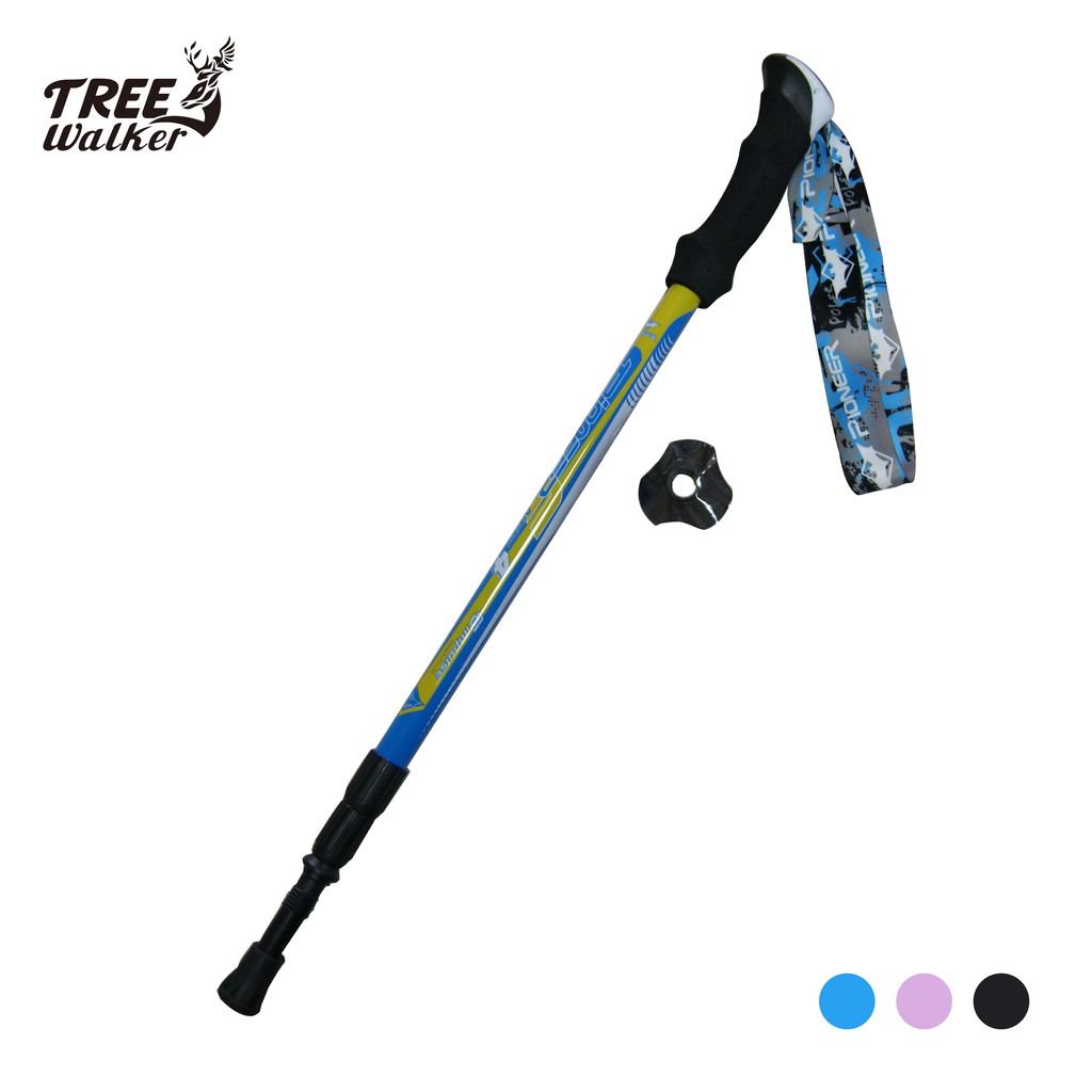 【Treewalker露遊】開拓者超輕碳纖登山杖 (隨機出貨)