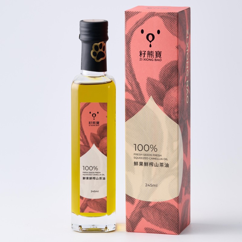[籽熊寶茶油]鮮果鮮榨山茶油 245ml*2入, , large