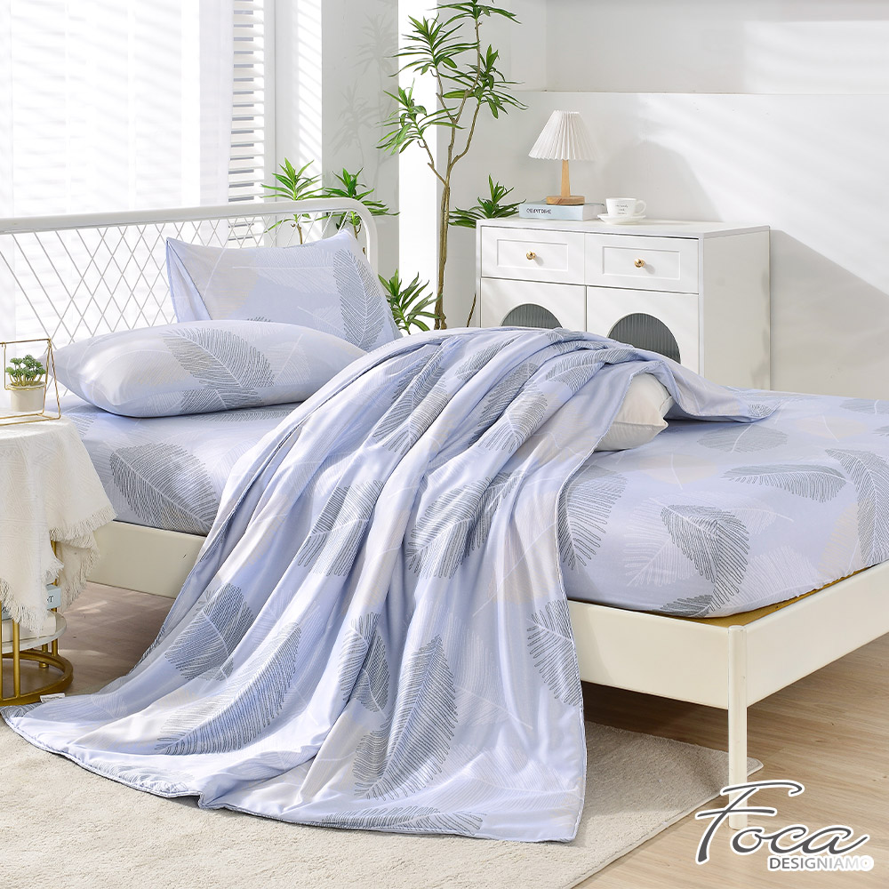 【FOCA】Fuxiang | 3M patented moisture wicking breathable antibacterial Tencel four seasons quilt/cool quilt bed sheet set - single, , large