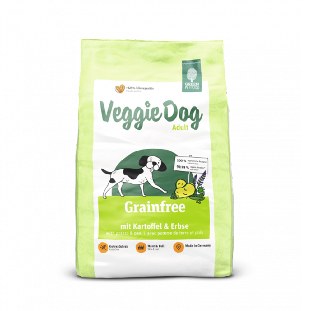 【倆寶貝精品館】Green Petfood德國綠自然 機能素食 馬鈴薯+豌豆 無穀低敏成犬飼料900gｘ11入, , large