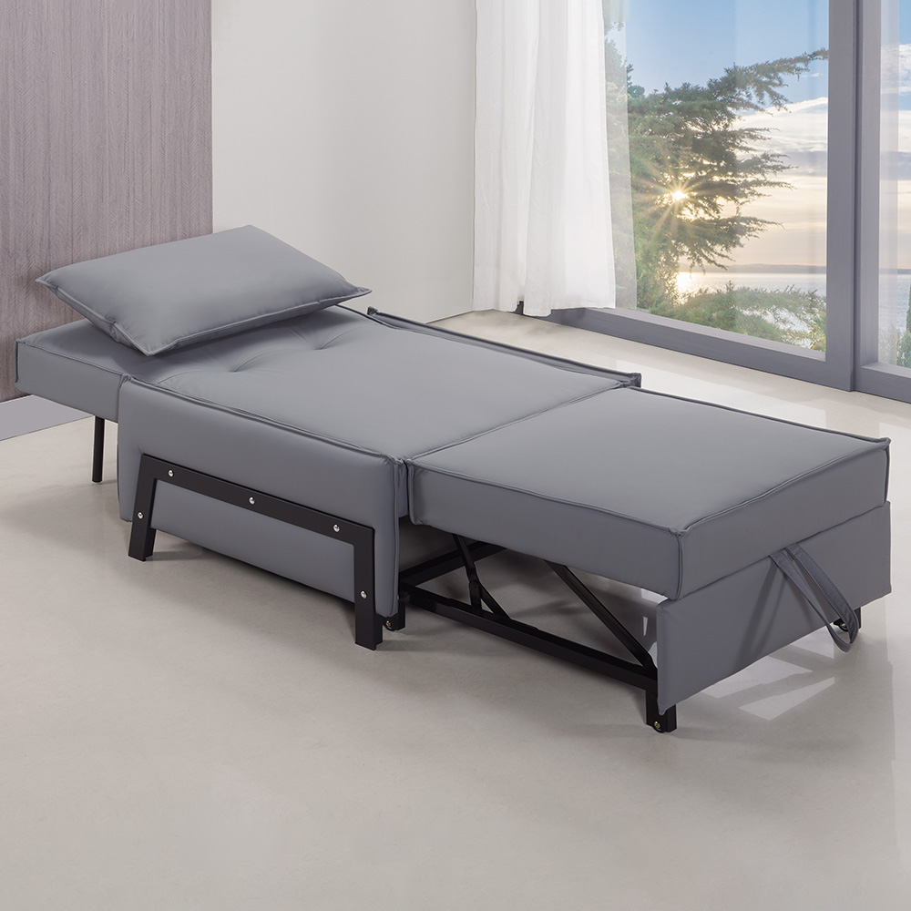 【Hampton 漢汀堡】海勒姆貓抓皮製沙發床, , large