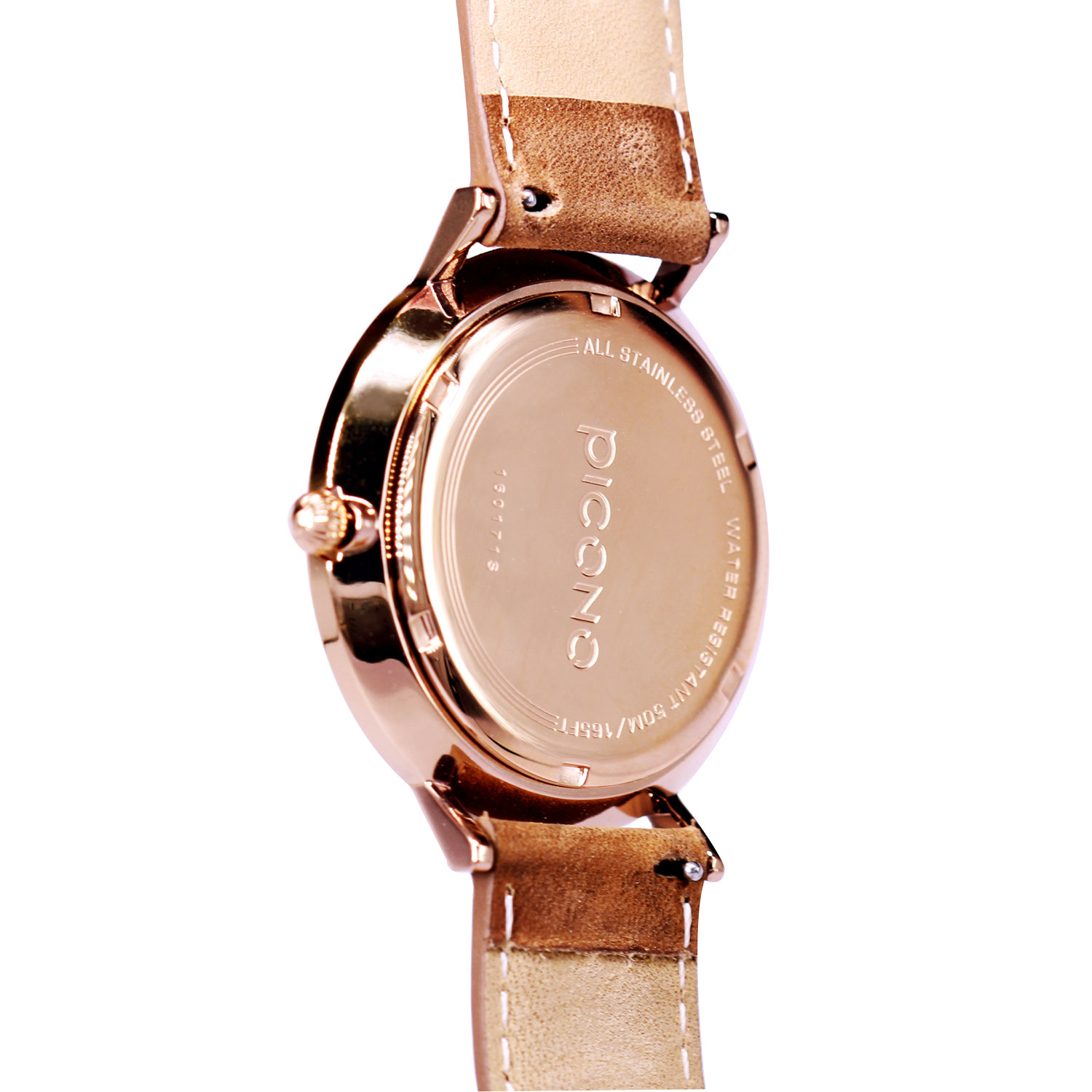 【PICONO】SPY S collection leather strap watch-Brown / YS-7201, , large