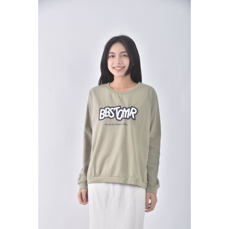 (L) kuen dian質感綠色長袖上衣二手衣, , large