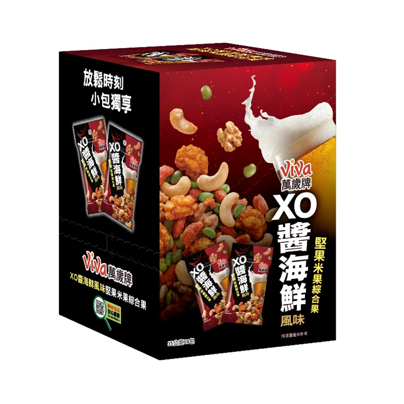萬歲XO醬海鮮風味堅果米果綜合果, , large