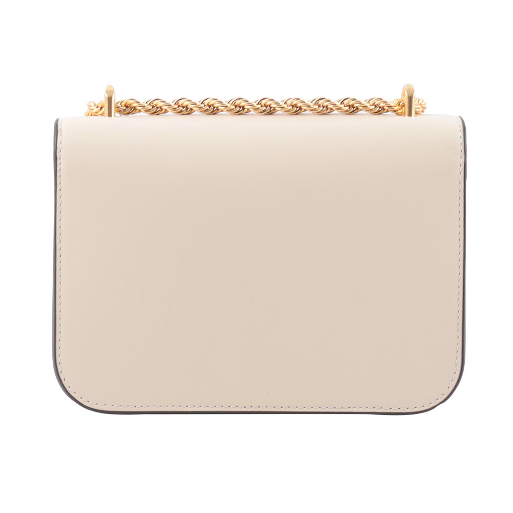 TORY BURCH Eleanor 大標誌翻蓋小款二用包/白色, , large