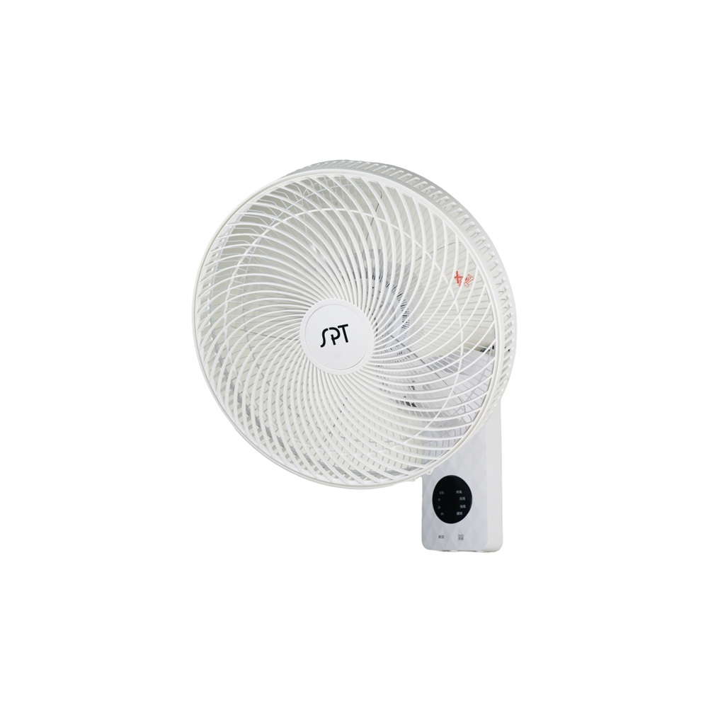 SPT Shangpengtang 14-inch Microcomputer Flat Remote Control Oscillating Wall Fan SF-1425PR, , large