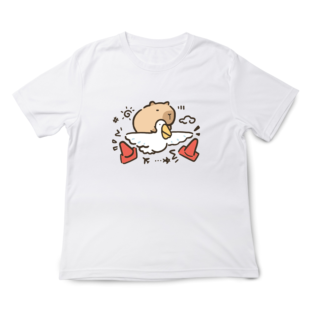 JZ TEE Capybara - Capybara and Pelican Graphic Tee