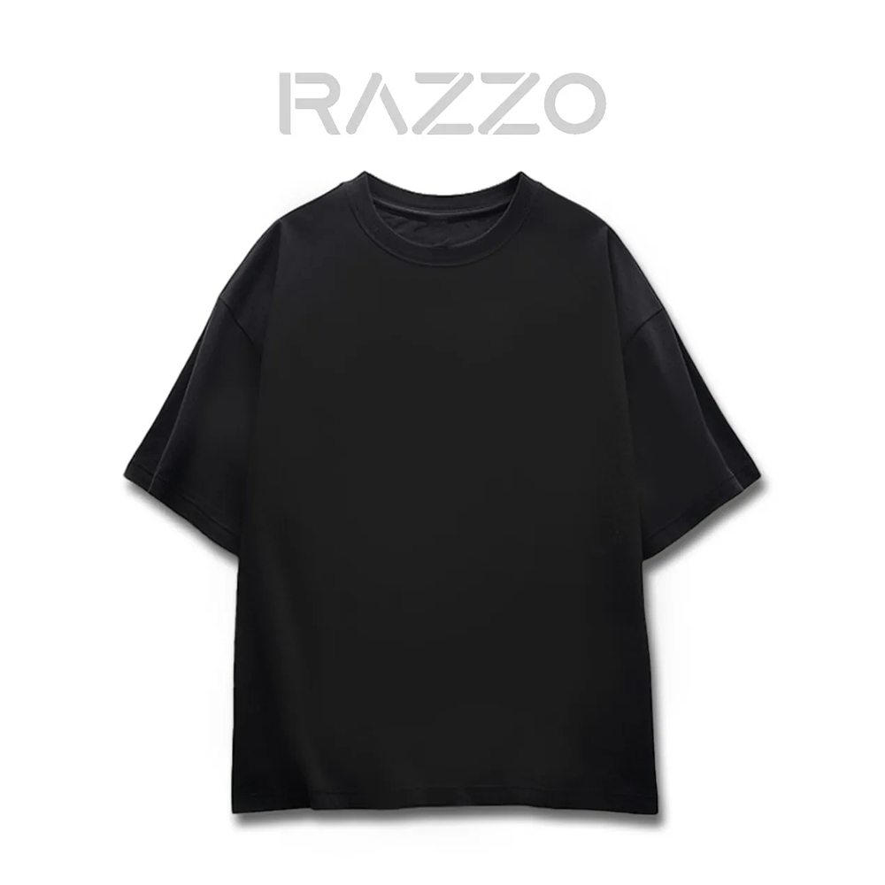【RAZZO】American functional comfortable anti-fouling T (drop shoulder style), , large