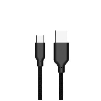 [OneMore Co., Ltd.] Allite Easy Cable Magnetic Storage Braided Fast Charging Cable (USB-A to USB-C) Textured Black, , large