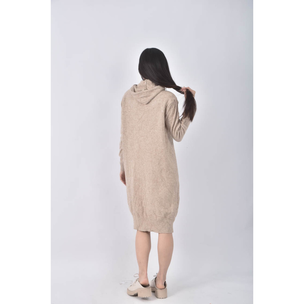(XL) 連帽棕色洋裝二手衣, , large