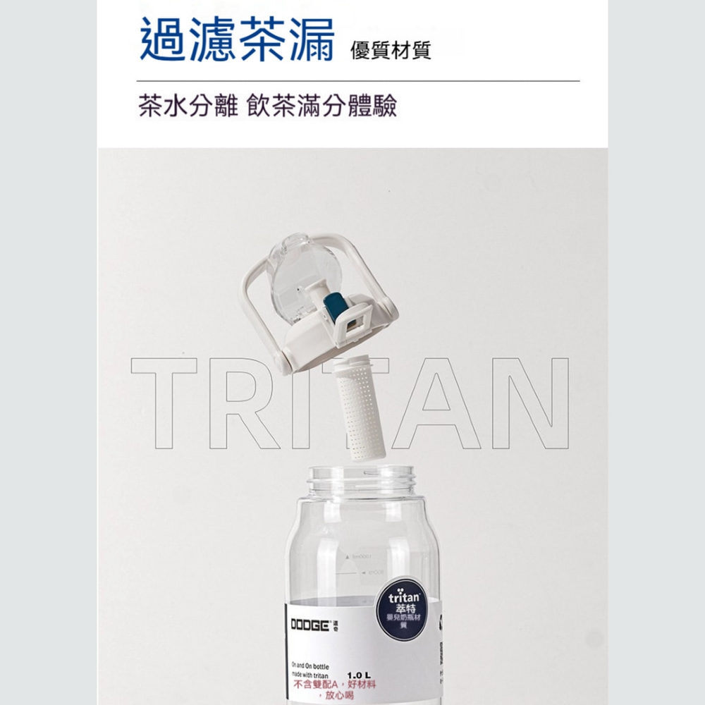 【H&R安室家】Dodge 道奇Tritan彈蓋水壺(無吸管)運動水壺1000ml(H40), , large